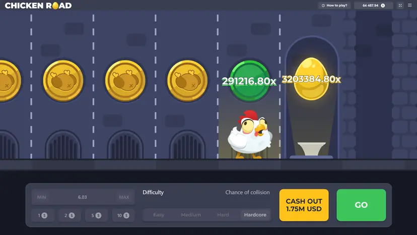 Ronda de Chicken Road con cash-out alto y multiplicador ganado antes del horno